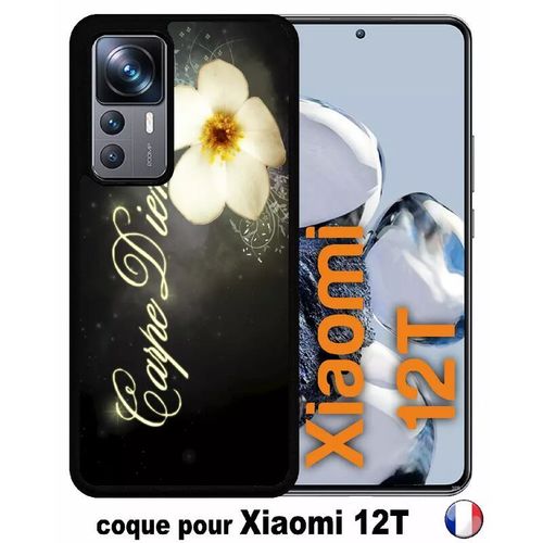 Coque Pour Xiaomi 12t - Carpe Diem Fleur - Silicone - Noir