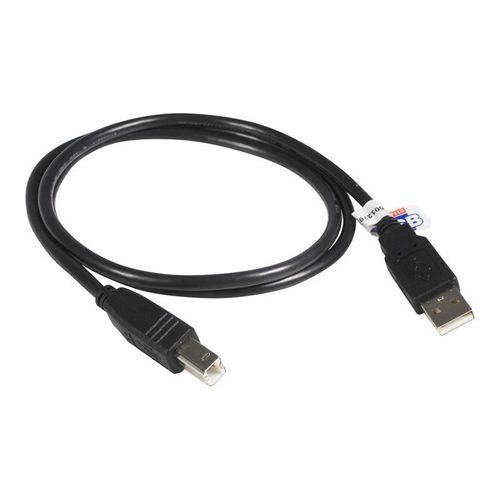 StarTech.com Câble certifié USB 2.0 A vers B de 3 m - Cordon USB A vers USB B - Mâle / Mâle - Noir - Câble USB - USB (M) pour USB type B (M) - USB 2.0 - 3 m - moulé - noir - pour P/N: RKCOND17HD...