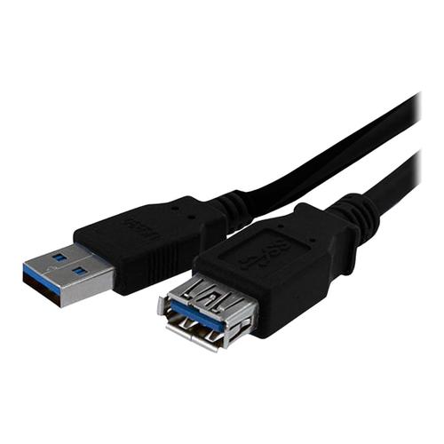 StarTech.com Câble d'extension USB 3.0 A vers A de 1 m - Rallonge USB A SuperSpeed en noir - M/F - Rallonge de câble USB - USB type A (M) pour USB type A (F) - USB 3.0 - 1 m - noir - pour P/N:...