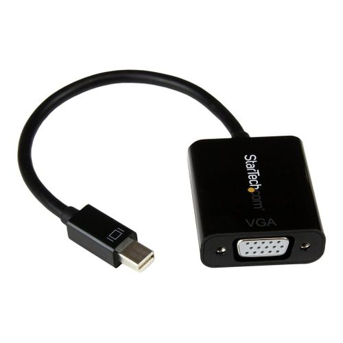 StarTech.com Adaptateur vidéo Mini DisplayPort 1.2 vers VGA - Convertisseur Mini DP vers HD15 - M/F - 1920 x 1200 - Noir - Adaptateur vidéo - Mini DisplayPort (M) pour HD-15 (VGA) (F) -...
