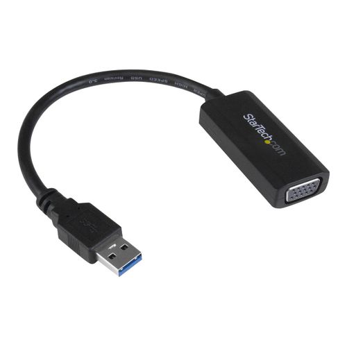 StarTech.com Adaptateur vidéo USB 3.0 vers VGA - Carte graphique externe avec installation du pilote intégrée - M/F - 1920x1200 - Adaptateur USB / VGA - USB type A (M) pour HD-15 (VGA) (F) - USB...