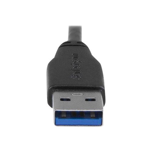 StarTech.com Câble Micro USB 3.0 slim - Cordon USB-A vers Micro-B à angle droit de 50 cm - USB 3.1 Gen 1 (5 Gb/s) - M/M - Câble USB - Micro-USB de type B (M) pour USB type A (M) - USB 3.0 - 50 cm...