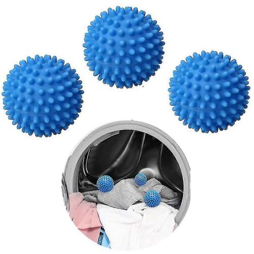 Boules de sèche-linge, 3 pc boules de linge bleues pour sèche-linge, nouveau matériau plus doux non fondu