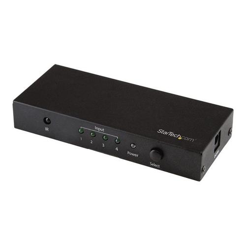 StarTech.com Switch HDMI - 4 ports - Commutateur HDMI 4x1 - Switch automatique - Ultra HD 4K 60 Hz (VS421HD20) - Commutateur vidéo/audio - 4 x HDMI - de bureau - pour P/N: SVA5H2NEUA