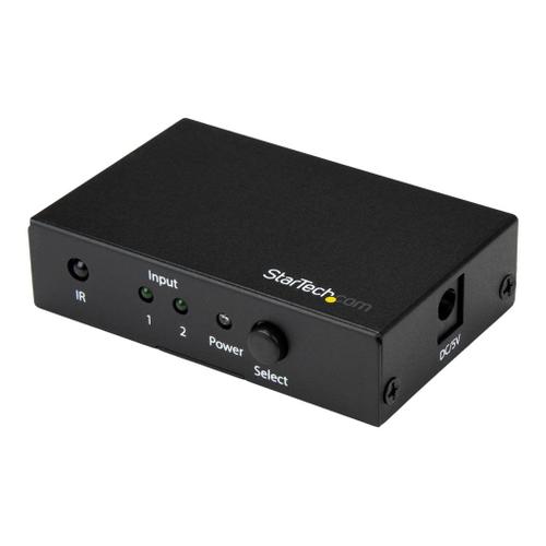 StarTech.com Switch HDMI - 2 ports - Commutateur HDMI 2x1 - Ultra HD 4K 60 Hz - Commutateur vidéo/audio - 2 x HDMI - de bureau - pour P/N: SVA5H2NEUA