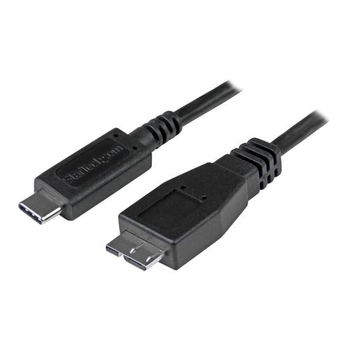 StarTech.com USB C to Micro USB Cable 0.5m - USB 3.1 Type C to Micro USB Type B Cable - Micro USB 3.1 to USB-C - Thunderbolt 3 Compatible (USB31CUB50CM) - Câble USB - 24 pin USB-C (M) pour...