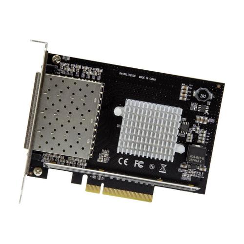 StarTech.com Carte réseau PCI Express - SFP+ PCIe 4 ports - Chipset Intel XL710 - 10 Gigabit Ethernet - Carte Ethernet pour serveur - Adaptateur réseau - PCIe x8 - 10 Gigabit SFP+ x 4 - noir