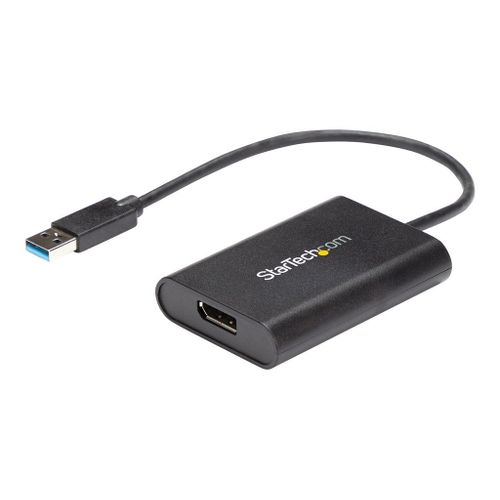 StarTech.com Adaptateur USB 3.0 vers DisplayPort 4K 30Hz - Carte graphique externe USB 3.0 vers DP 4K (USB32DPES2) - Adaptateur DisplayPort - Conformité TAA - USB type A (M) pour DisplayPort (F)...