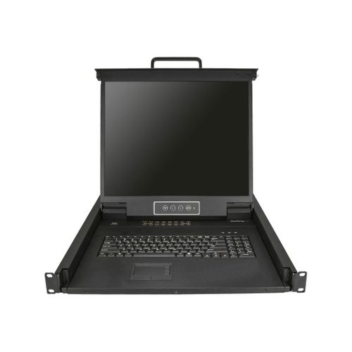 StarTech.com 16 Port Rackmount KVM Console with 6ft Cables, Integrated KVM Switch with 19" LCD Monitor, Fully Featured 1U LCD KVM Drawer- OSD KVM, Durable 50,000 MTBF, USB + VGA Support - 19in....