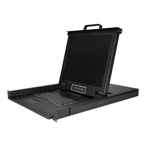 StarTech.com Console KVM 1U VGA à 8 ports à montage en rack pour racks de serveur - 17 pouces (RKCONS1708K) - Console KVM avec commutateur KVM - 8 ports - USB - 17" - rack-montable - 1280 x 1024...