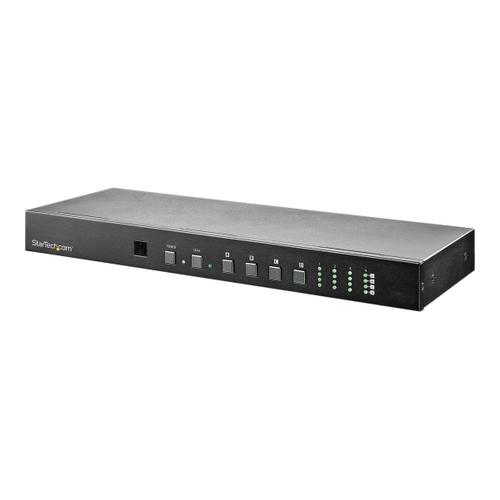 StarTech.com Matrice vidéo HDMI 4x4 avec audio et contrôle Ethernet/RS232 - 4K 60 Hz - Switch montable en rack - VS424HD4K60 - Commutateur vidéo/audio - de bureau