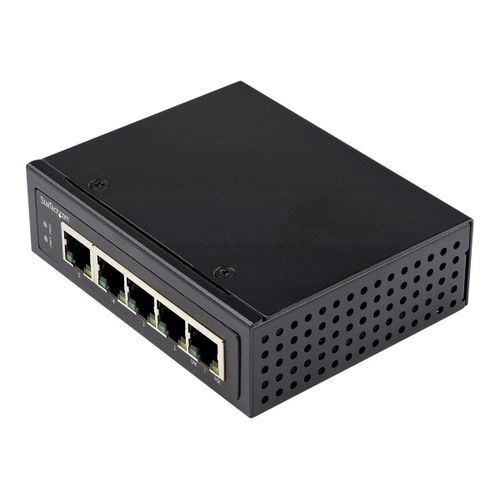 StarTech.com Switch Industriel PoE Gigabit 5 Ports IP-30 30W Non Géré - Commutateur - non géré - 4 x 10/100/1000 (PoE+) + 1 x 10/100/1000 - Montage sur rail DIN, fixation murale - PoE+ (120 W) -...