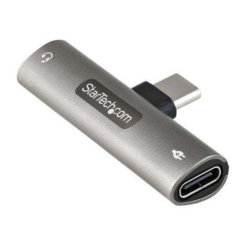 StarTech.com Adaptateur USB-C Audio & Chargeur - Convertisseur Prise Audio Mini Jack Aux TRRS 3.5mm Casque/Écouteurs - 60W USB Type-C Power Delivery Pass-Through - Smartphone/Tablette...