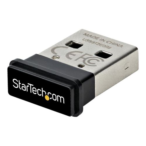 StarTech.com Adaptateur USB Bluetooth 5.0 - Dongle Bluetooth 5.0 pour PC - Adaptateur réseau - USB - Bluetooth 5.0 EDR, Bluetooth 5.0 LE, Bluetooth 5.0 - Classe 2 - noir