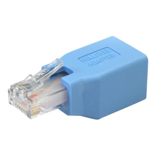 StarTech.com Adaptateur rollover console Cisco pour cable RJ45 Ethernet - M/F - Câble d'adaptateur réseau - RJ-45 (M) pour RJ-45 (F) - bleu