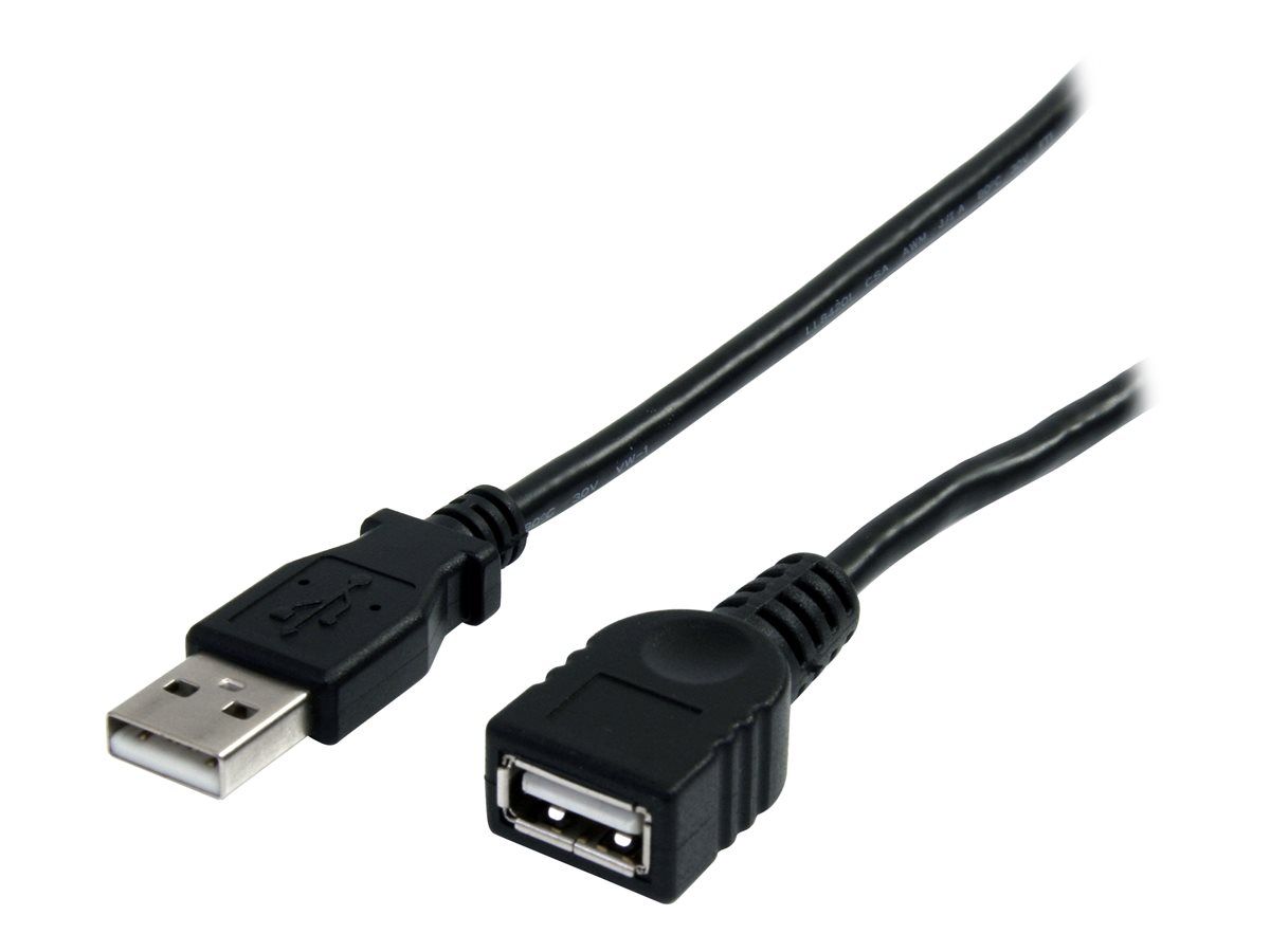 StarTech.com Câble d'extension USB Type-A de 3 m - M/F - Rallonge USB-A - Noir (USBEXTAA10BK) - Rallonge de câble USB - USB (M) pour USB (F) - USB 2.0 - 3 m - noir - pour P/N: 35FCREADBK3...