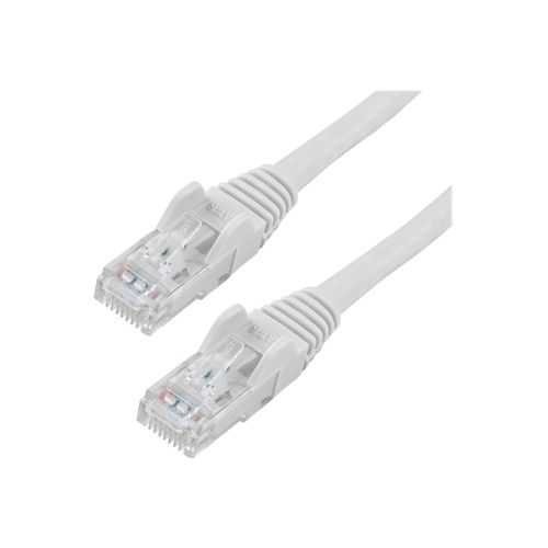 StarTech.com 75ft CAT6 Ethernet Cable, 10 Gigabit Snagless RJ45 650MHz 100W PoE Patch Cord, CAT 6 10GbE UTP Network Cable w/Strain Relief, White, Fluke Tested/Wiring is UL Certified/TIA -...