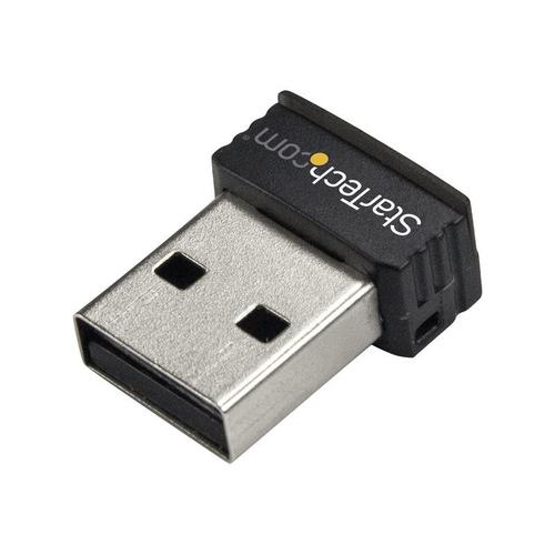 StarTech.com Mini adaptateur réseau sans fil N USB 150 Mbps - 802.11n/g 1T1R (USB150WN1X1) - Adaptateur réseau - USB 2.0 - 802.11b/g/n - noir - pour P/N: R150WN1X1T