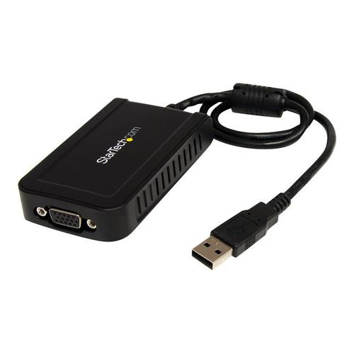 StarTech.com Adaptateur / Convertisseur vidéo USB 2.0 vers VGA - Carte graphique externe - Mâle / Femelle - 1920x1200 - Adaptateur USB / VGA - Conformité TAA - USB (M) pour HD-15 (VGA) (F) - USB...