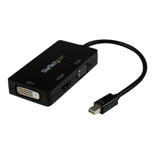 StarTech.com Adaptateur Mini DisplayPort 3 en 1 - 1080p - Répartiteur Mini DP / Thunderbolt vers HDMI / VGA / DVI pour Votre Moniteur (MDP2VGDVHD) - Adaptateur vidéo - Mini DisplayPort mâle pour...