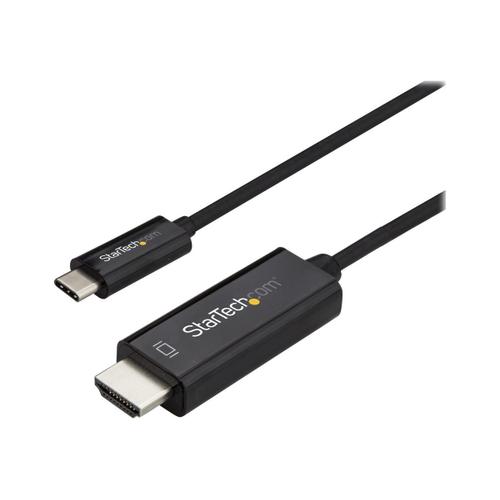 StarTech.com Câble USB C vers HDMI 6 pieds (2 m), câble adaptateur vidéo USB Type C 4K 60 Hz vers HDMI 2.0, compatible Thunderbolt 3, ordinateur portable vers moniteur/écran HDMI, câble DP 1.2...