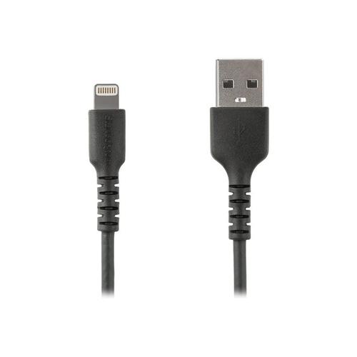 StarTech.com Câble USB-A vers Lightning Noir Robuste 1m - Câble de Charge/Synchronisation de Type A vers Lightning en Fibre Aramide -  iPad/iPhone 12 - Certifié Apple MFi (RUSBLTMM1MB) - Câble...
