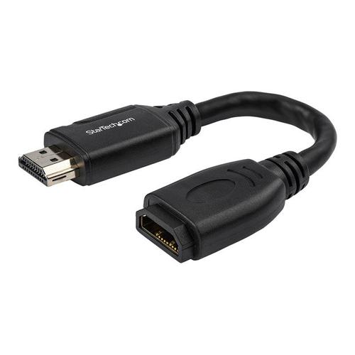 StarTech.com Câble d'extension HDMI® mâle à femelle | Connecteur de préhension | HDR | Garantie à vie - Câble de rallonge HDMI - HDMI mâle droit pour HDMI femelle droit - 15.2 cm - double...