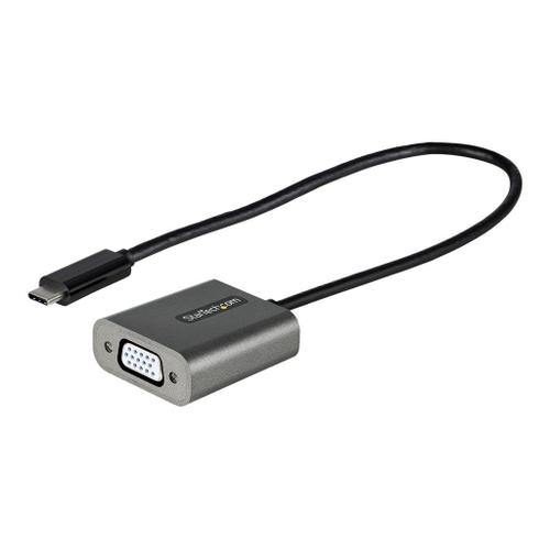 StarTech.com Adaptateur USB C vers VGA - Dongle USB-C 1080p vers VGA - Convertisseur USB-C (DP Alt Mode) vers Écrans/Affichages VGA  - Comp. Thunderbolt 3 - Câble Intégré 30cm (CDP2VGAEC) -...