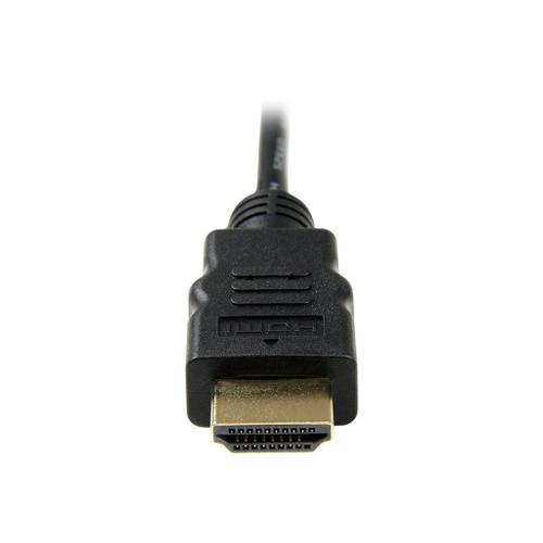 StarTech.com 6 ft High Speed HDMI Cable with Ethernet - HDMI to HDMI Micro - Câble HDMI avec Ethernet - HDMI mâle pour 19 pin micro HDMI Type D mâle - 1.8 m - noir