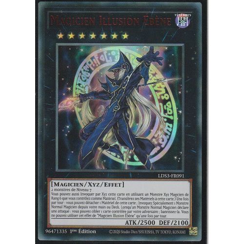 Carte Yu-Gi-Oh - Magicien Illusion Ebene - Lds3-Fr091 - Ultra-Rare - Titre Rouge -
