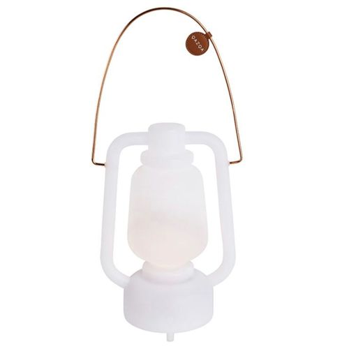 Qazqa Design Lampe À Poser Blanche Ip44 Avec Haut-Parleur Bluetooth - Storm Music Plastique Blanc Autres / Extérieur / Jardin / Luminaire / Lumiere / Éclairage Led (Non Remplaçable) Max. 1 X...