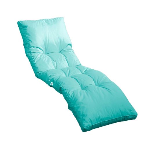 Coussin Bain De Soleil 185 X55cm Bleu Caraïbes