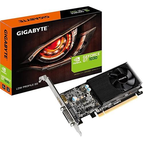 Gigabyte GT 1030 Low Profile D4 2G - Carte graphique - GF GT 1030 - 2 Go DDR4 - PCIe 3.0 profil bas - DVI, HDMI