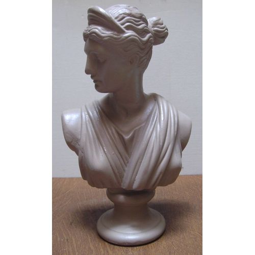 Ancien Buste De La Déesse Diane / Artemis - Buste B 813 - Teinté Beige