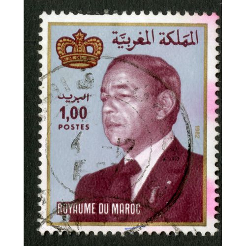 Timbre Oblitéré Royaume Du Maroc,Postes,1982,1,00
