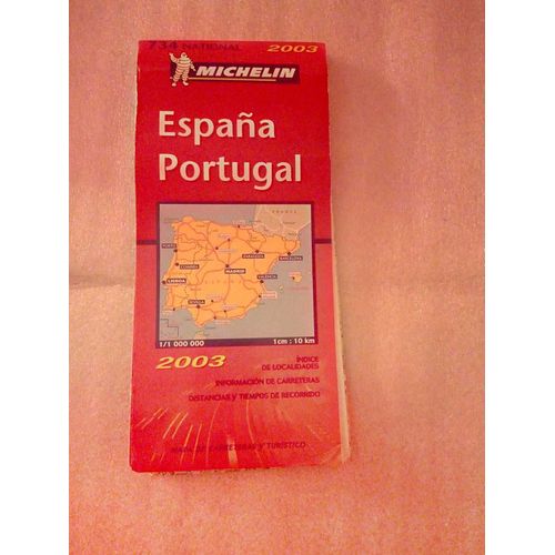 Carte Routière 734 National Espana Portugal Michelin 2003