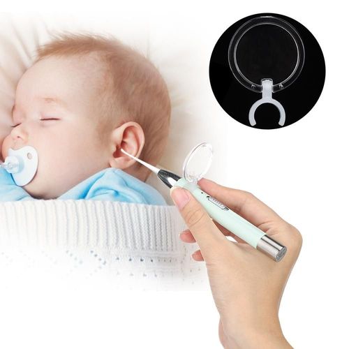 Pincettes Auriculaires Lumineuses À Led, Pince À Épiler Trois Pièces Pour Bébé, Loupe, Pince À Cérumen, Outil De Nettoyage Ménager 