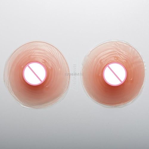 1 Paire D'autocollants De Simulation De Faux Tétons, Fournitures Féminines Amusantes, Autocollants De Faux Tétons En Silicone Liquide, Pâte De Poitrine Pour Femmes Adultes 