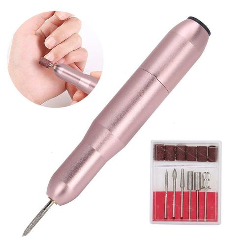 Perceuse À Ongles Électrique Portable Usb, 15000 Tr/Min, Stylo, Machine, Meulage, Polissage, Enlèvement De Vernis À Ongles, Outils De Manucure Pour Salon À Domicile 