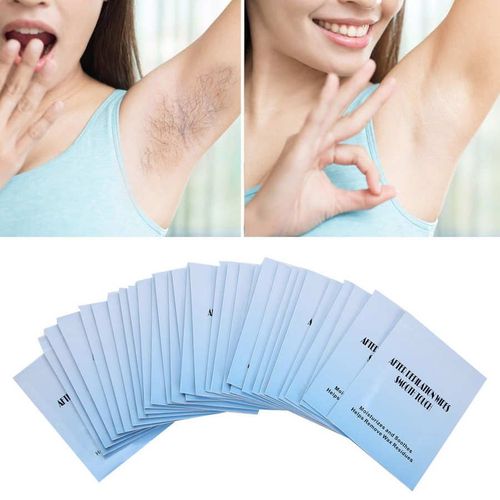 Lingettes Pour Enlever La Cire, 30 Pièces, Enveloppées Individuellement, Lingettes Humides, Huile De Nettoyage, Bandes De Cire Pour Enlever Les Poils 