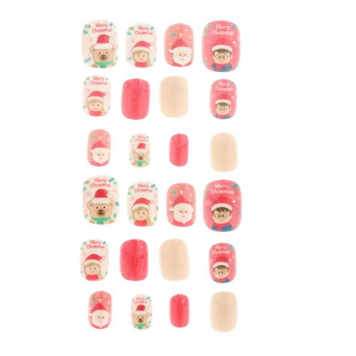 Faux Ongles Artificiels Pour Femmes Et Enfants, 1 Boîte, Pour Noël, Festif, Vacances 