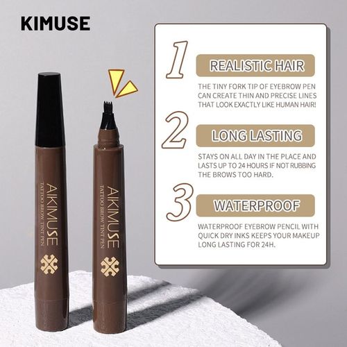Crayon À Sourcils Liquide Étanche, Maquillage Naturel, Facile À Colorier 