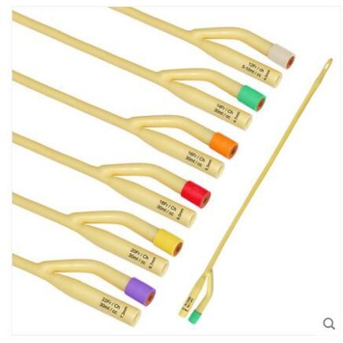 Lot De 12 Cathéter Foley En Latex, 2 Voies, Avec Revêtement En Silicone, Valve En Plastique, Urologie, Pénis, Cathéter Urétral Fr14 Fr16 Fr18 Fr20 Fr22 Fr24 