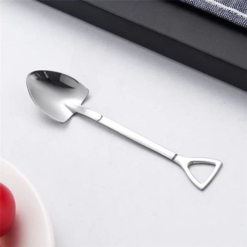 Cuillère Et Fourchette À Glace En Forme De Pelle, Cuillère Et Fourchette Multicolores, Fourchette À Long Manche, Outil Pour Crème Glacée Au Café, Vaisselle De Cuisine