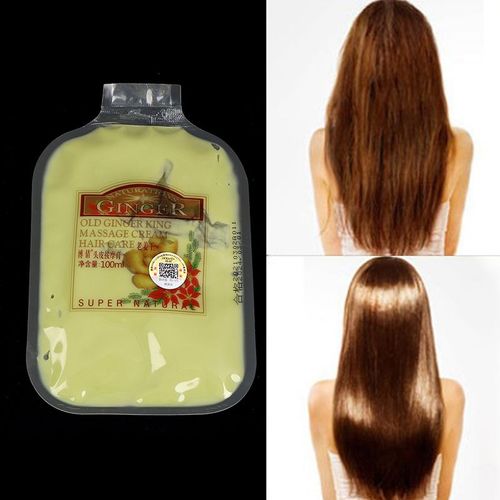 Crème De Massage Pour Cheveux Au Gingembre, 100ml, Produit De Soins Pour Cheveux Abîmés, Masque Hydratant, Traitement Du Cuir Chevelu, Anti-Perte De Cheveux 