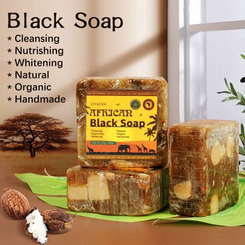 Savon Noir Anti-Revolver Africain, Beauté, Hydratant, Beurre De Karité, Bain Naturel, Traitement Du Corps, Acné, Soins Pour La Peau 