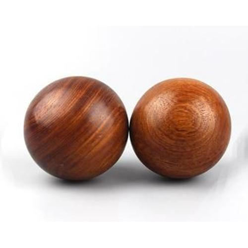 Boule De Massage En Bois Naturel 50mm, Boule De Remise En Forme, Anti-Stress, Méditation, Produit De Santé Naturel 