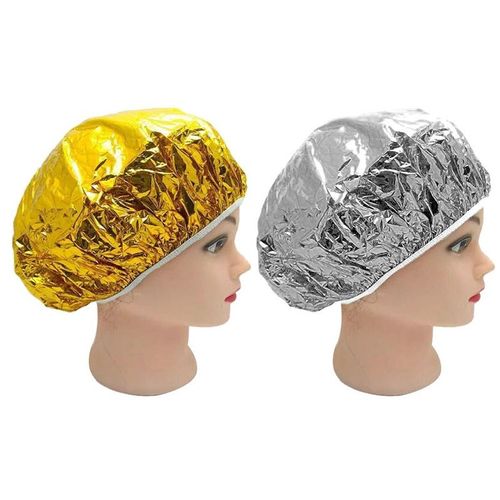 Bonnet De Bain En Aluminium, Protection Contre La Chaleur, Élastique, Pour Femmes, Salon De Coiffure, Salle-De-Bain, Douche 