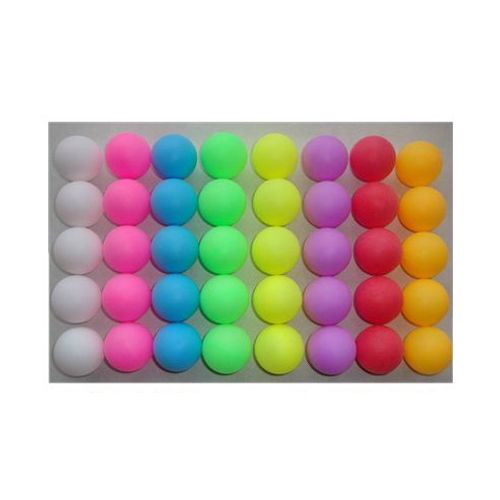 Balles De Tennis De Table, 50 Pièces, 8 Couleurs Différentes, Balles De Ping-Pong Pour Activité De Loterie, Livraison Gratuite