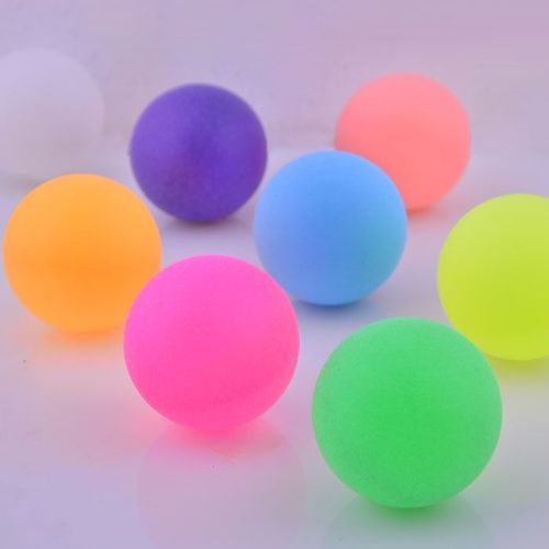 Balle De Tennis De Table, 50 Pièces, Couleur, Sans Numéro Numérique